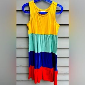 Hanna Andersson size 8 multicolor dress, never worn, firm price